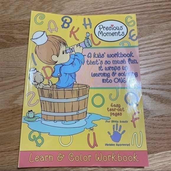 Vintage Precious Moments Coloring Activity Book NEW Kids - Picture 2 of 4